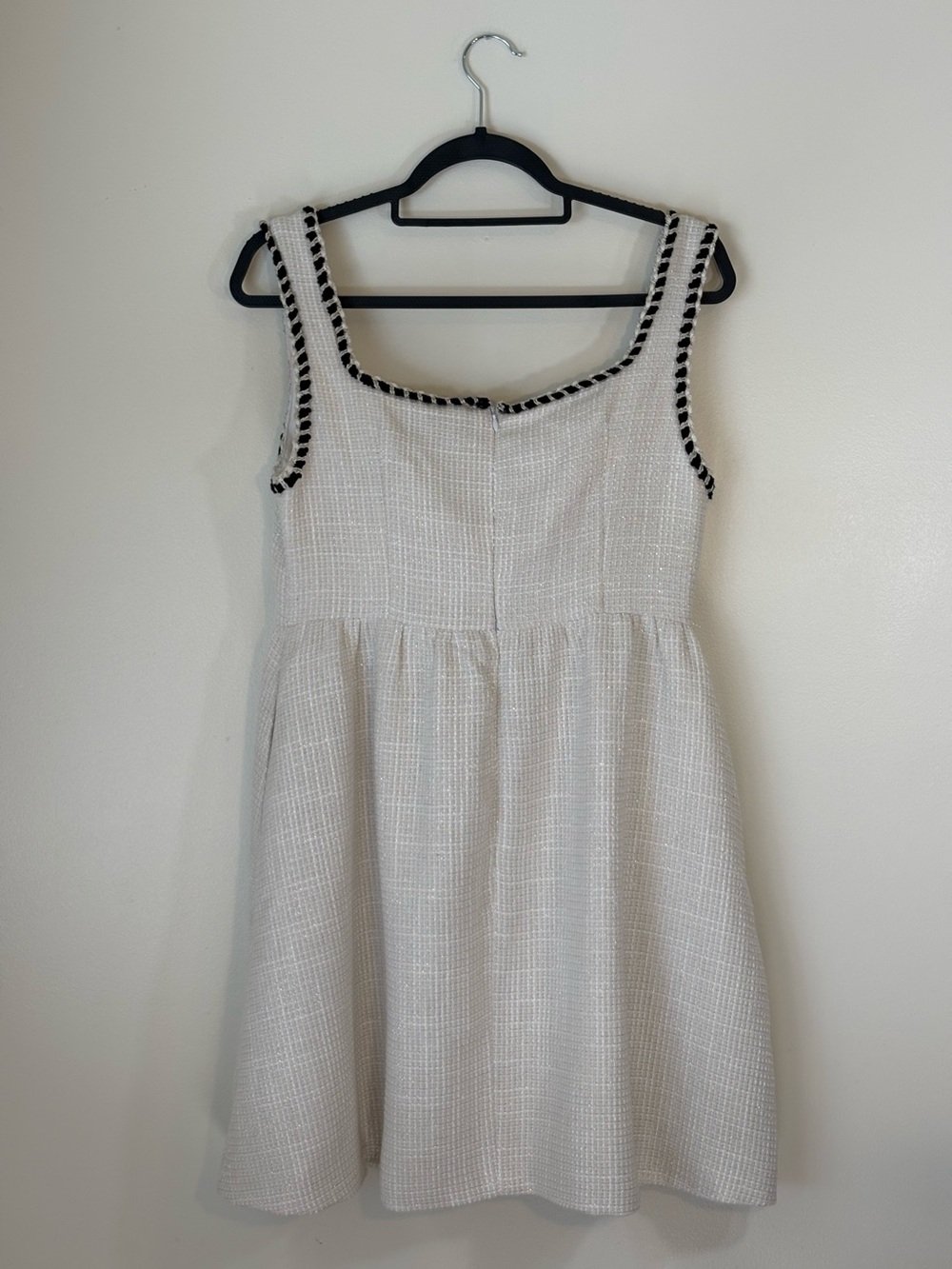 Cider Tweed Mini Dress U Neck Fit & Flare NWT - Picture 3 of 6